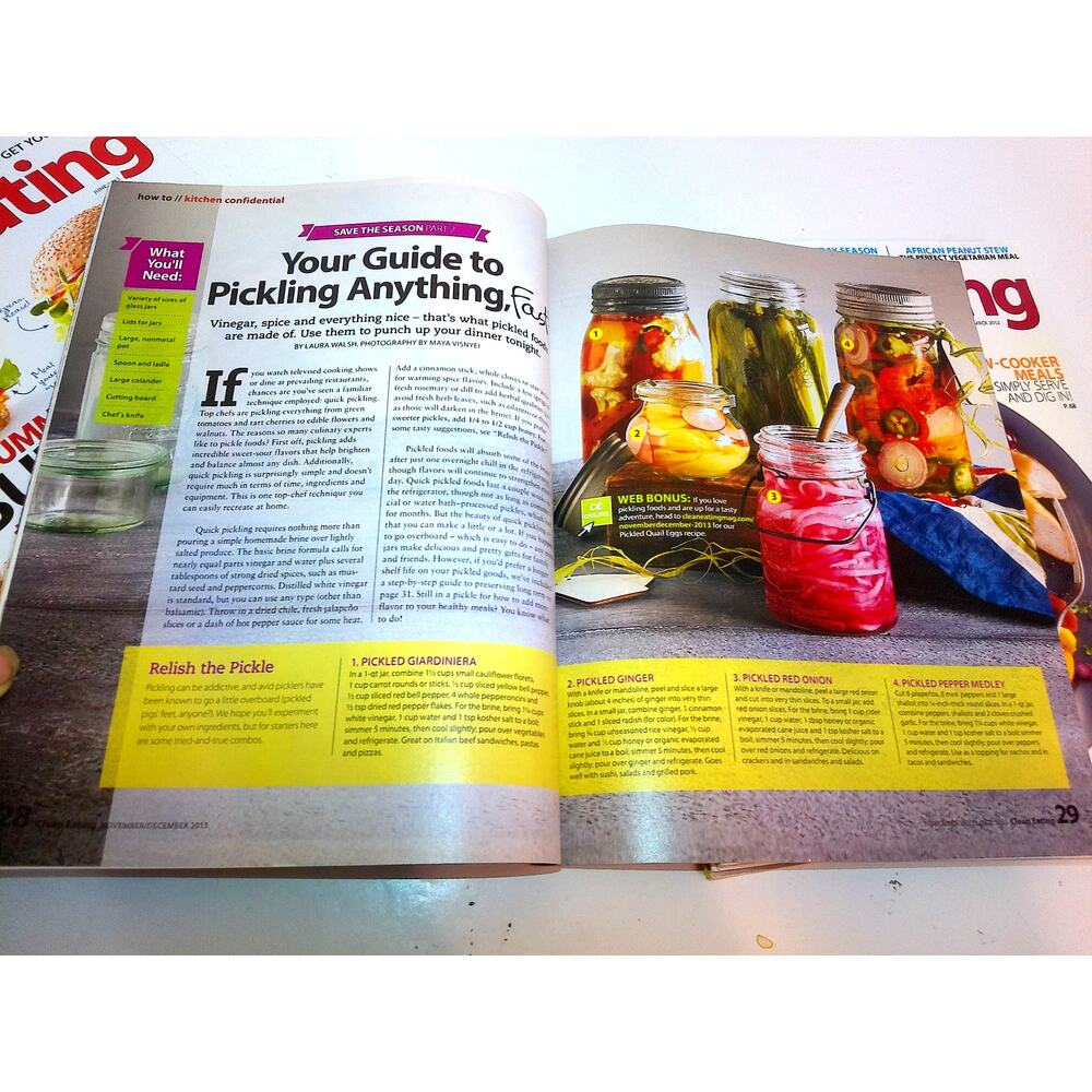 Clean Eating Magazine 2012 And 2013 Set Of 6 New - Picture 8 of 11
